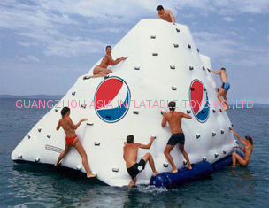 OEM / ODM 0.9mm Thickness PVC Tarpaulin 3 Sides Climbing Wall Inflatable Iceberg