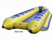 U tube banana boat in yellow and blue color for water park