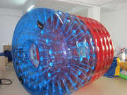 Custom Half-Color Inflatable Water Roller Ball for rental