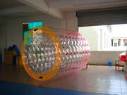 Great Fun Color dots Inflatable Water Roller Ball for sale