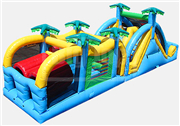 Inflatable Tropical Fun Obstacle Course
