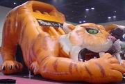 outdoor inflatable tiger slide bring children sliding fun