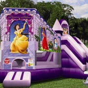 hot rental inflatable pink princess bouncer