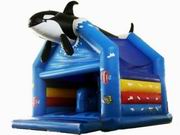 inflatable shark bouncer for children games