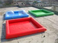 Full Color Kids Inflatable Pools Square Pool 6mx6m