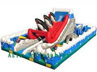 Snow Theme Inflatable Pirate Ship Fun City