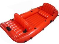 Full Color Red Inflatable Fishing Boat