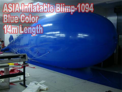 14m Long Blue Blimp